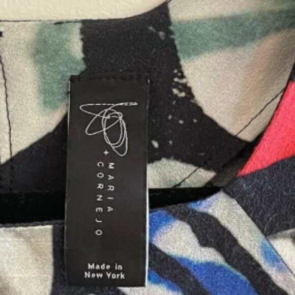 Zero + Maria Cornejo Abstract Print Top – Size 4 – Made in USA - Picture 4 of 4
